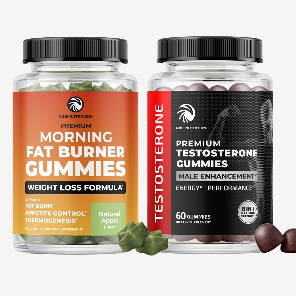 Morning Fat Burn Gummies & Testosterón Booster Dopplementment 