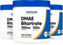 Nutricost Pure DMAE-bitartrát prášok 100G (3 fľaše)