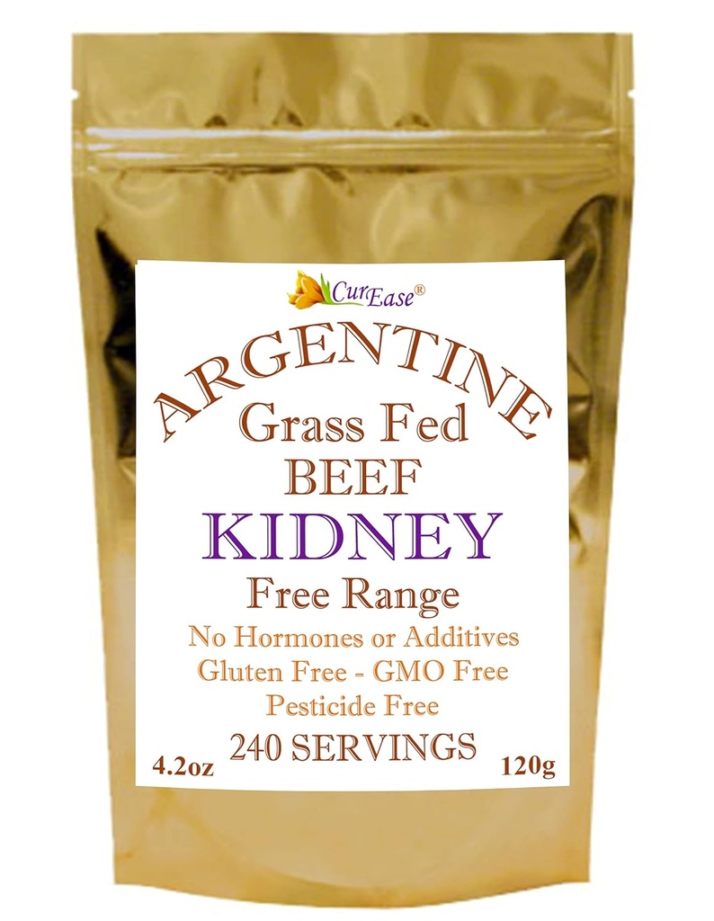 Argentínske hovädzie obličky prášok Grass Fed & Dokončené 4.2 Ounces 240 Servings