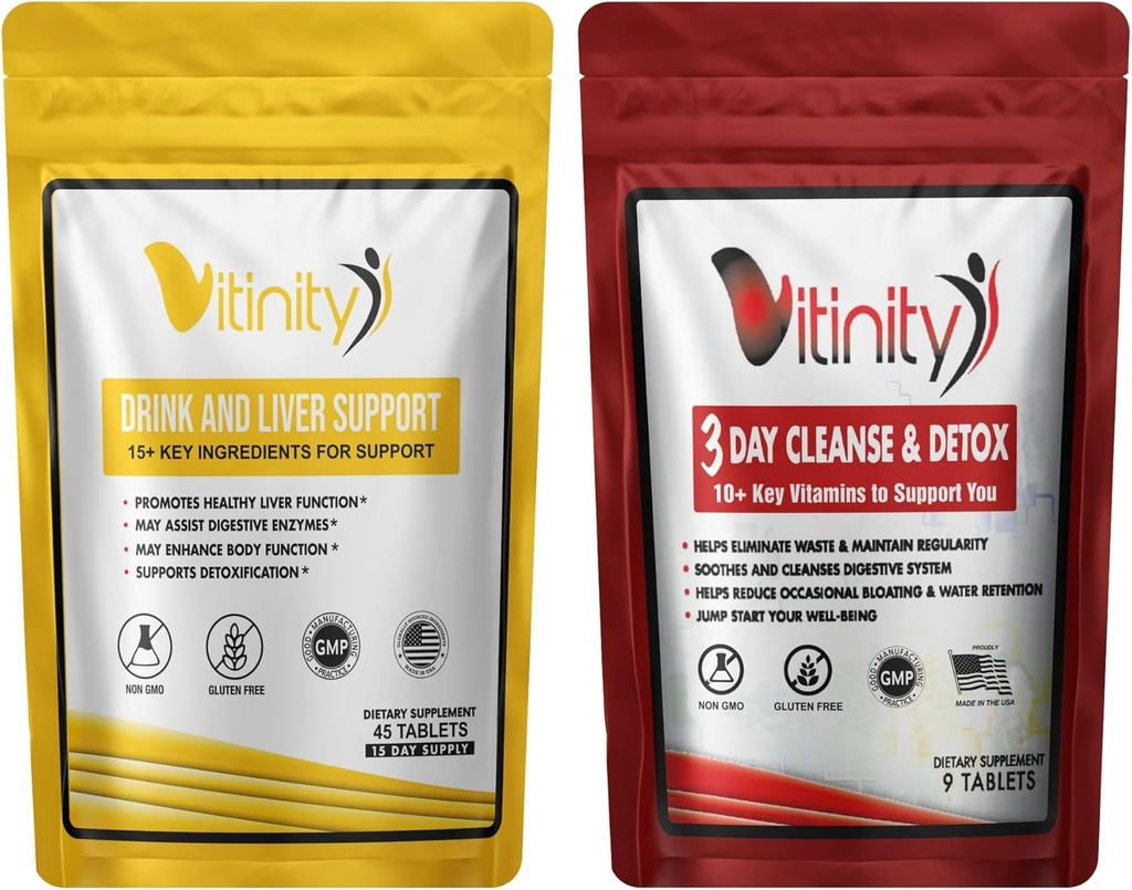 Anti-Drink Liver Cleans Doplnky,25+Kľúčové zložky-Craving Support,Liver Health,Kudzu,Milk-Cleanse,Holy Basil,DHM Natural Cleanse,Gradual Reduction,Replenisher 30+9 Tabs (Drink-Cleanse Combo)