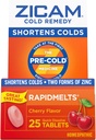 Zicam Cold Remedy Zinok RapidMells, Cherry Flavor, Homeopatické, Cold Skrátenie medicína, Skráti studenú dobu trvania, 25 gróf (Pack of 2)