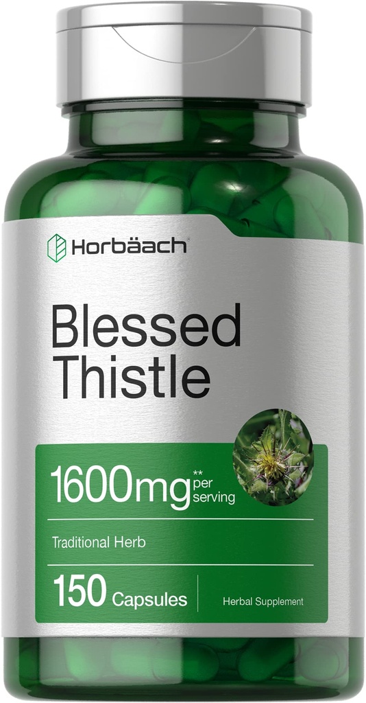 Horbaach Požehnané Thisttle Kapsule 1600 mg 