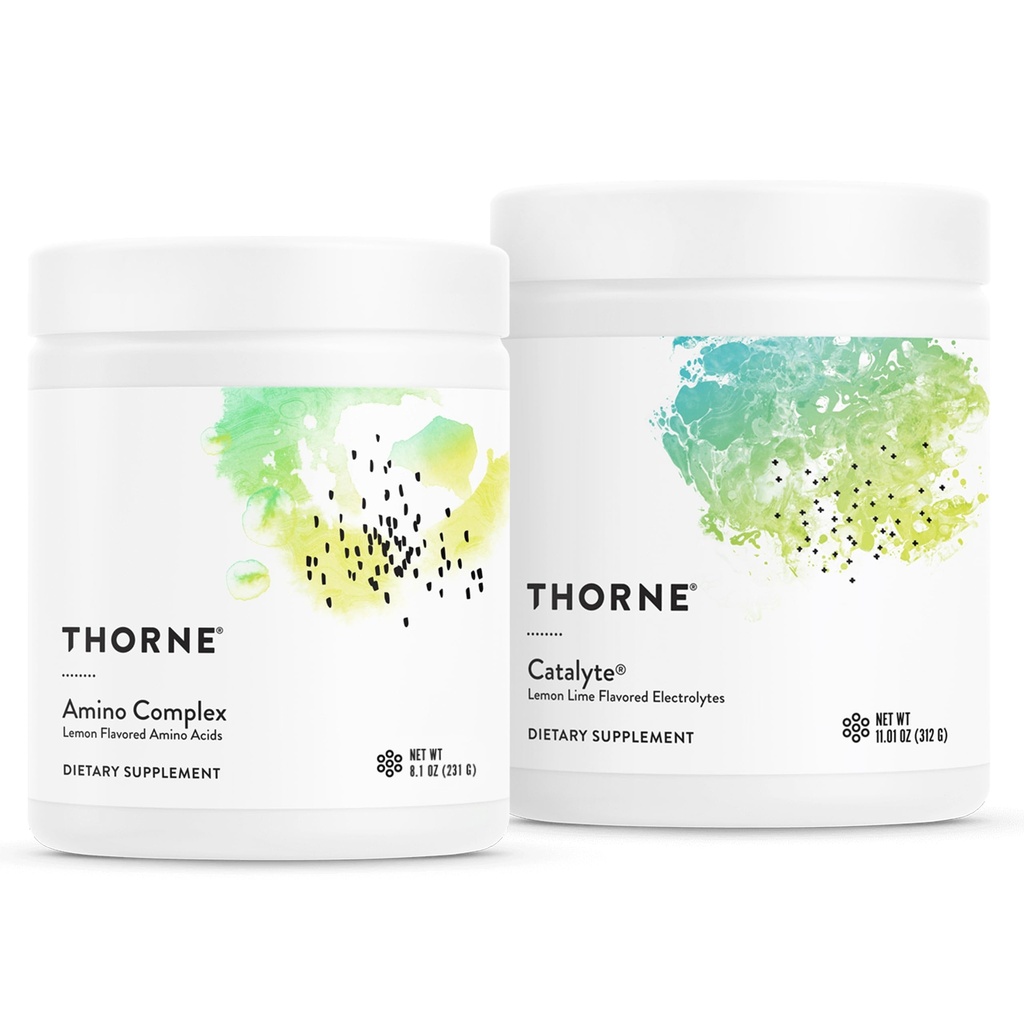 THORNE - Výkonnosť Essentials Bundle - Amino komplex citrón a katalyte citrónová vápno - 30 slúži
