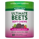 Nature's Truth Beet Root Chews | 60 Count | Superfood | Mixed Berry Flavor | Vegan, Non-GMO & Gluten Free Supplement