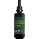 Globálne vyliečenie USDA Organic Elderberry & Echinacea Liquid Supplement Tinture 