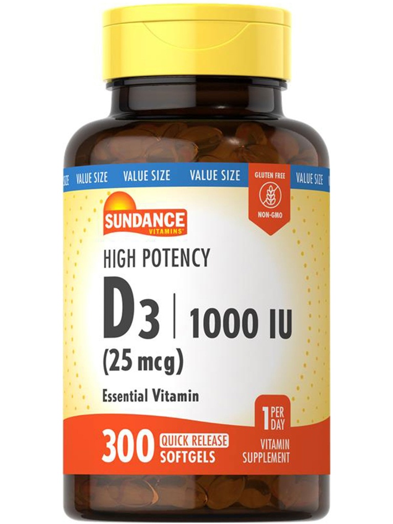Sundance Vitamín D3 1000 IU 
