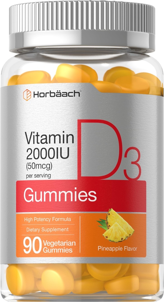 Horbäach Vitamín D3 2000iu Gummies 