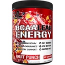 EVL BCAA Lean Energy Powder - Pred tréningom Green Tea Fat Burner Podpora s BCAA Aminokyseliny a čisté Energizers - BCAA Powder Post Workout Recovery Nápoj na chudnutie svalovej hmoty - Ovocie Punch