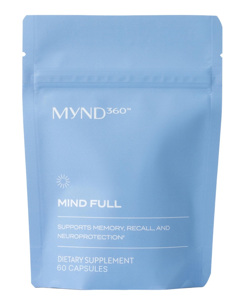 Nu Skin MYND360 Mind Full | 60 Softgels | Supports Memory with Vitamin E, Astaxanthin, and Grape Extract | Powerful Antioxidants & Brain Support Supplement for Memory Recall