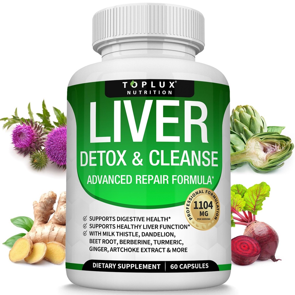 Pečeň Cleanse Detox & Repair Formula Pečeň Detox Supplement 