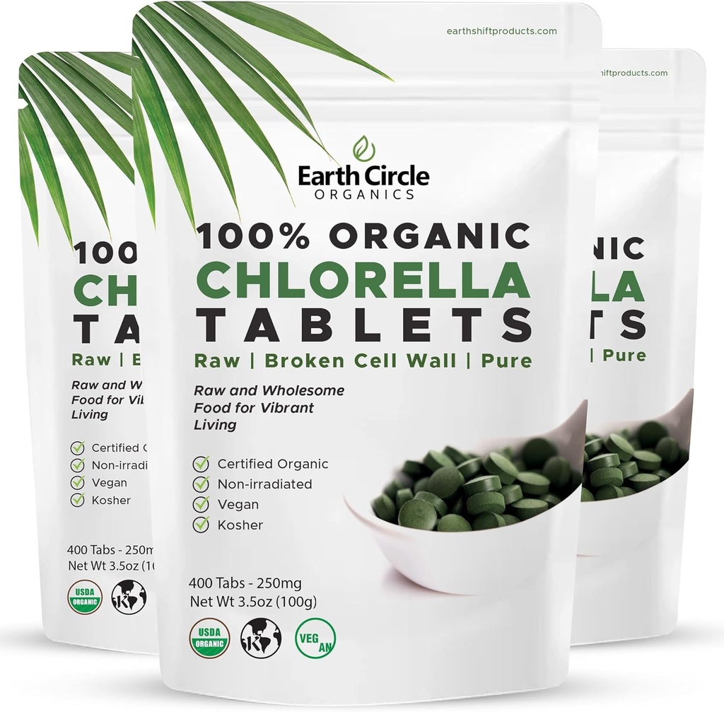 Organic Chlórella Tablets 400 Gróf 