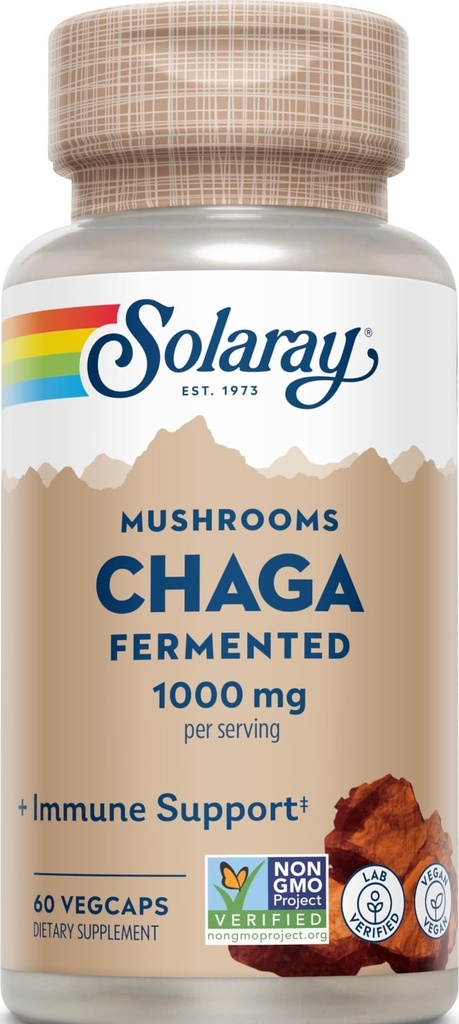 SOLARAY Fermentovaný Chaga Mushroom 1000 mg 