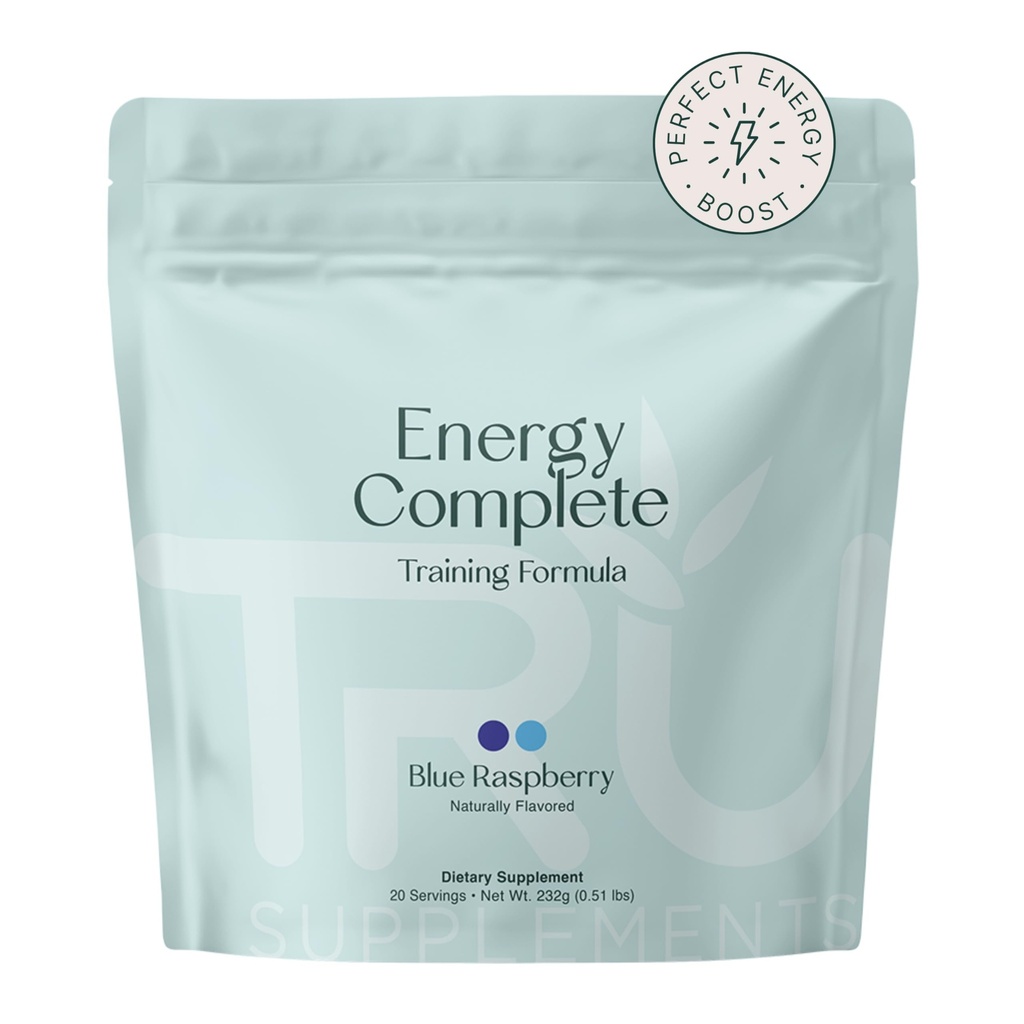 TRU doplnky Doplnky Energetika, Pre cvičenie školenia Formula, Vegan priateľsky, žiadne nervy, zlepšenie výkonu cvičenia, prirodzene extrahované príchute, 20 porcií (Modrá malina)
