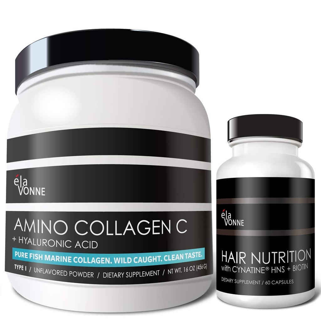 Collagen Peptides & Hair Nutrition + Cynatine HNS + Hyaluronic Acid + Biotin