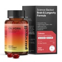 Celvora - 60 Softgels - Astaxanthin Longevity Supplement Mix - Vegan Omega 3 from Algae Oil + DHA + EPA + Apha Lipoic Acid + Phosphatidylserine + Trans-Pterostilbene + Vitamin D3