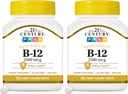 21st Century B 12 2500 μg Sublingválne tablety, 110 grófov (Pack of 2)