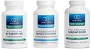 Equilife - Activated B Complex (60 ct.), Full Spectrum Magnézium (180 ct.), Daily Activated Multi-vitamín (30 Servings)