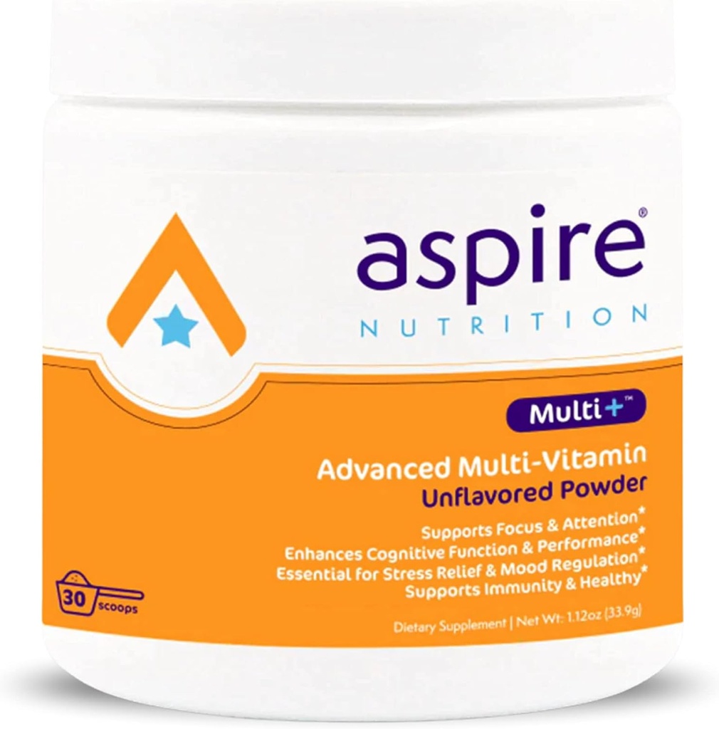 Aspire Multi+TM Advanced Multivitamín pre deti, mužov a ženy (neochutený prášok)