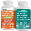 PrimeMD 21-in-1 Berberine Supplement with Ceylon škorica, Chromium, Horké Melon and Green Tea Extract (120 ct) &