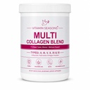 Multi Collagen Blend Powder, 7 Collagen Types, Hydrolyzed Collagen Peptides with Vitamin C, Biotin & Hyaluronic Acid, Gluten-Free, Keto, Unflavored, 36 Servings, 430g
