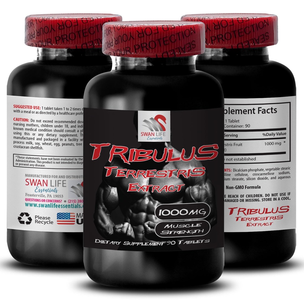 Active Energy Formula - TRIBULUS TERRESTRIS EXTRACT - Stamina Optimization, Natural Boost Blend, Body Empowerment Formula, Energy Enhancement, Strength Rejuvenation, Activity Boost 1 Bottle 90 Tablets