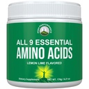 Všetkých 9 Esenciálnych aminokyselín prášok s 26 klinických štúdií. EAAs 32X Efektívne vs BCAA / BCAAS Aminos s rozvetveným reťazcom. Pred alebo po tréningu EAA doplnok pre energiu a rast svalov. citrónová limetka