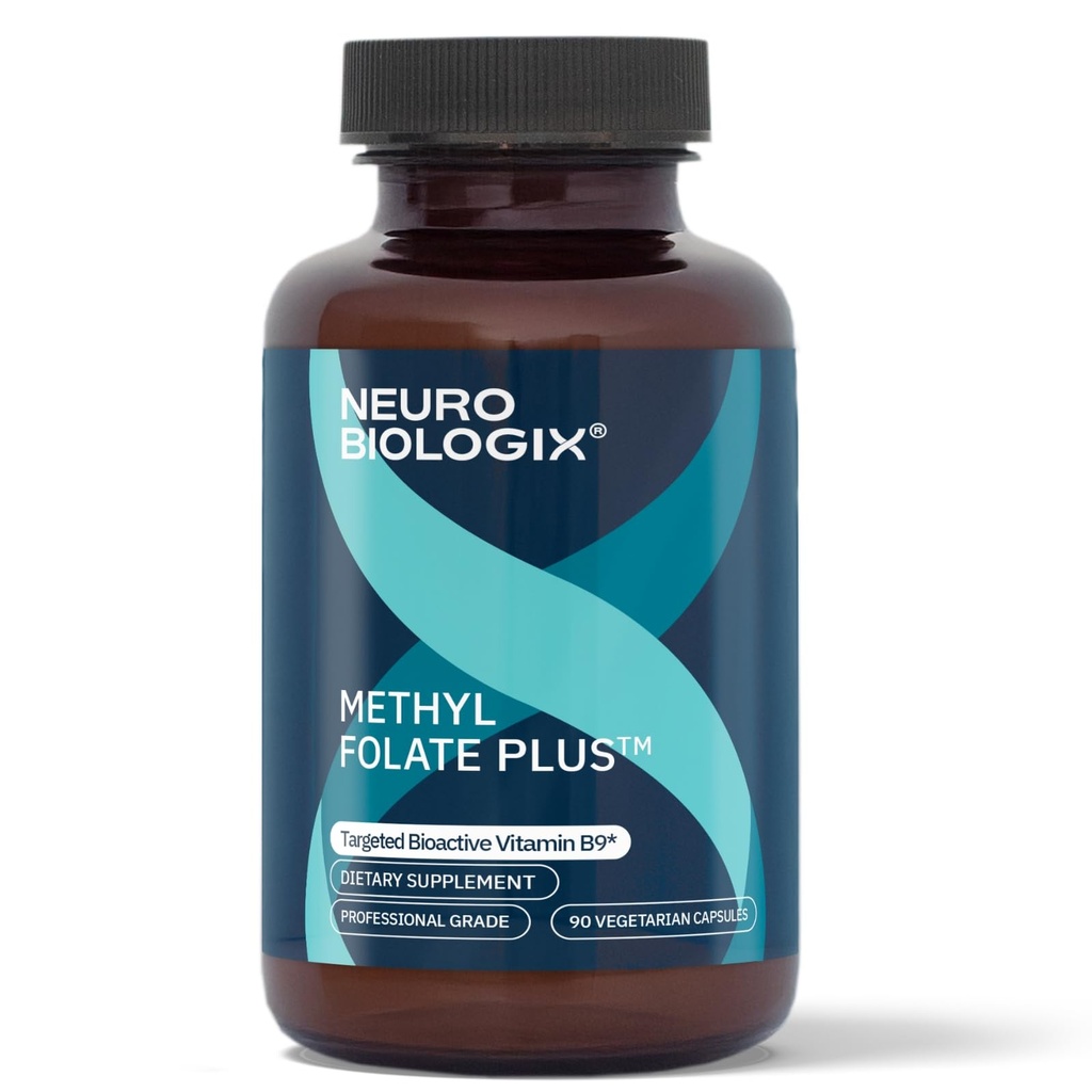 Metylfolát Plus - Advanced Blend L-5-metylfolát, Kyselina folínová & B Vitamíny na podporu metylácie - Metylfolát Doplnková podpora pre neurologické a imunitné funkcie