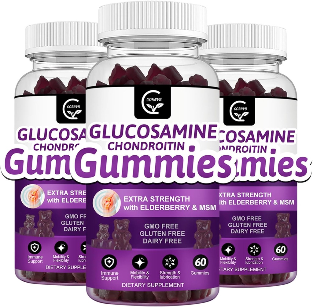 Glukozamín Chondroitín Gummies s MSM & Elderberry 