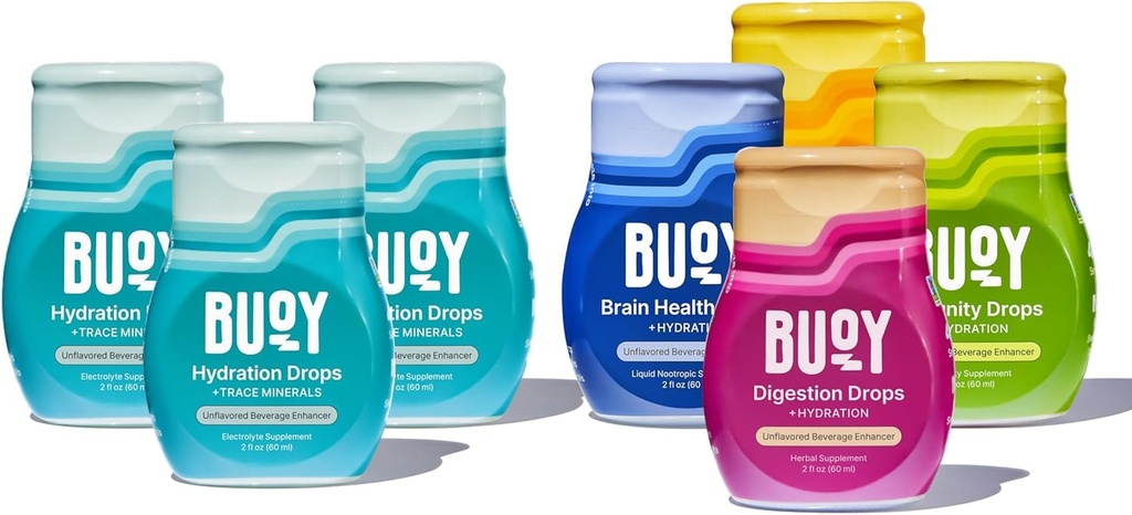 Buoy Electrolyte kvapky Odrodové balenia Bundle 280 Slúži 
