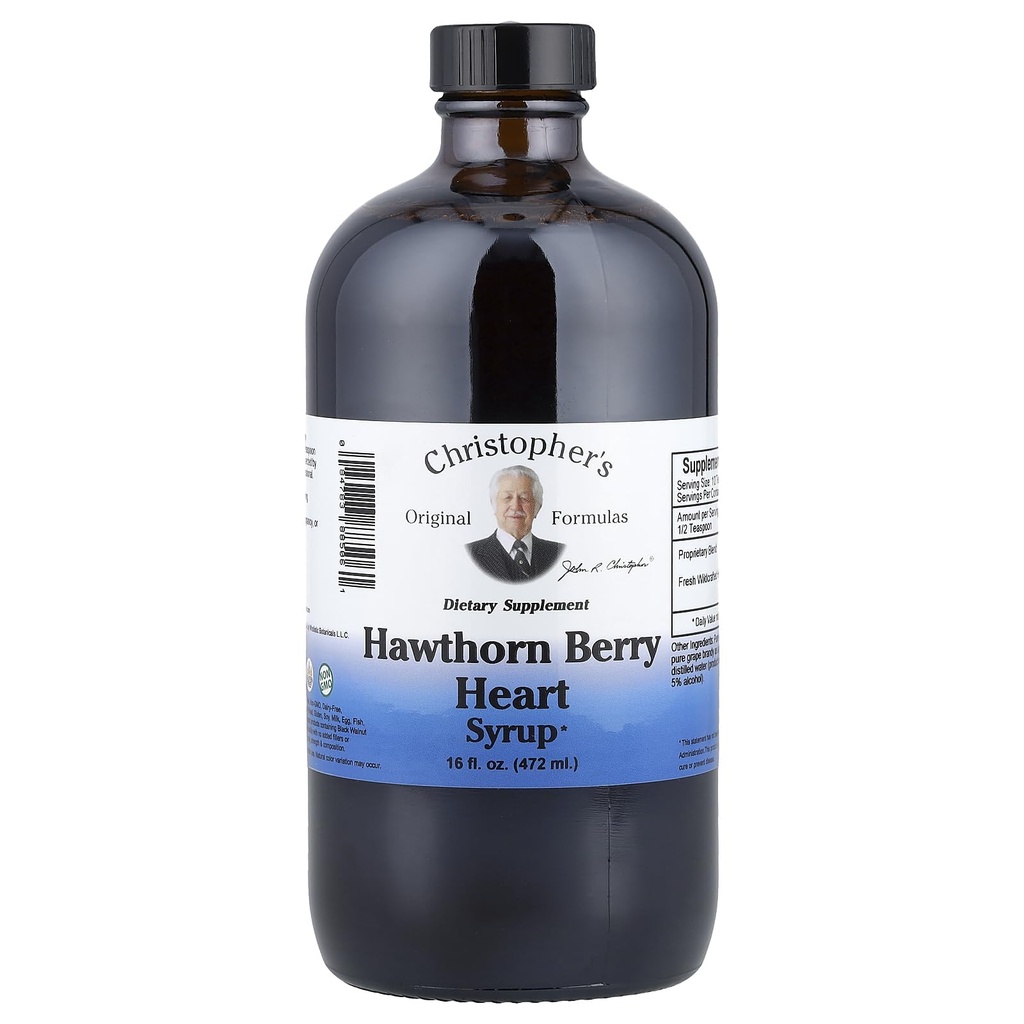 Christopher's Original Formules Hawthorn Berry Heart Sirup - 16 fl oz 