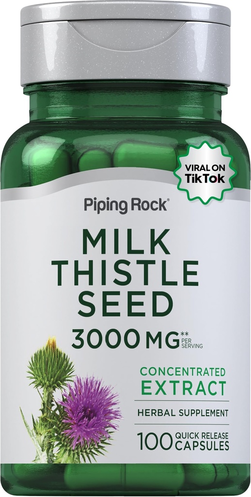 Pipping Rock Milk Thistle Supplement 3000mg 