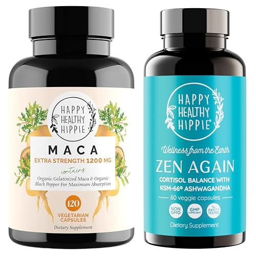 Happy Healthy Hippie Zen Again Cortisol Manager & Organic Maca Root