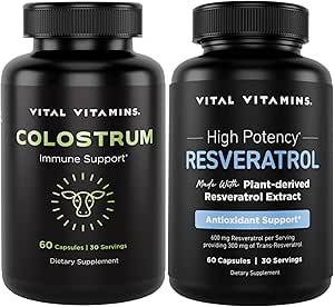 Vital Vitamíny Colostrum Kapsule s vitamínom C, Zinok + Resveratrol Kapsule