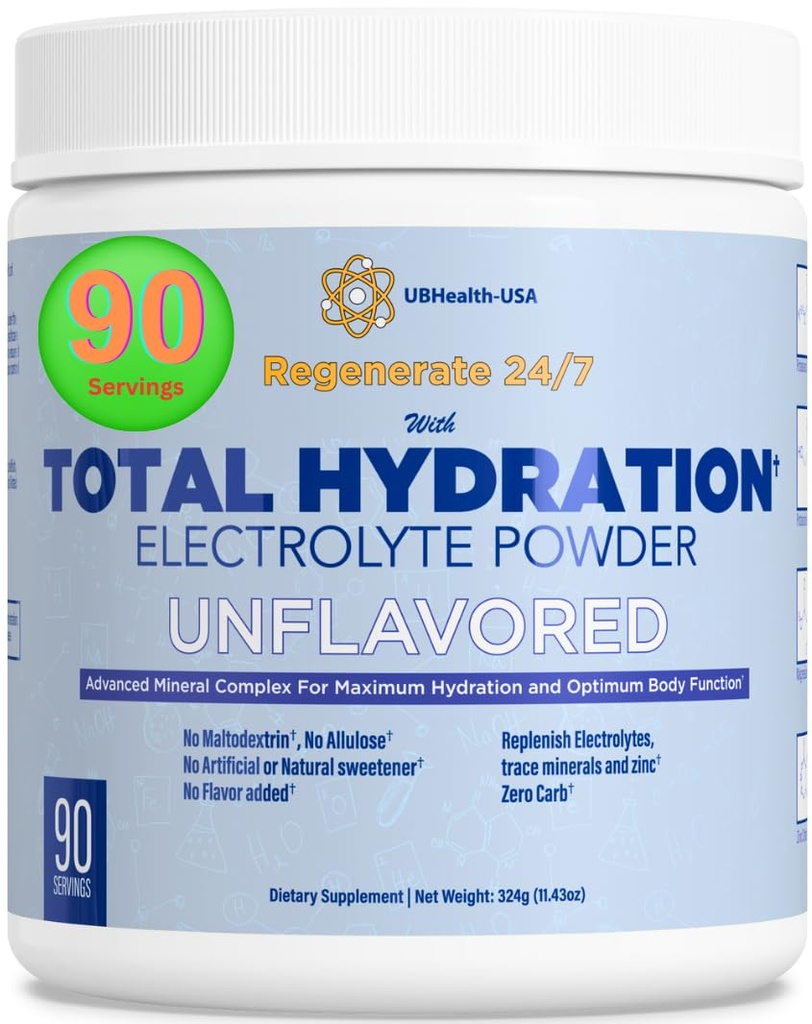 Total Hydration Electrolyte Replacement Mix (90 Servings, unflaved)