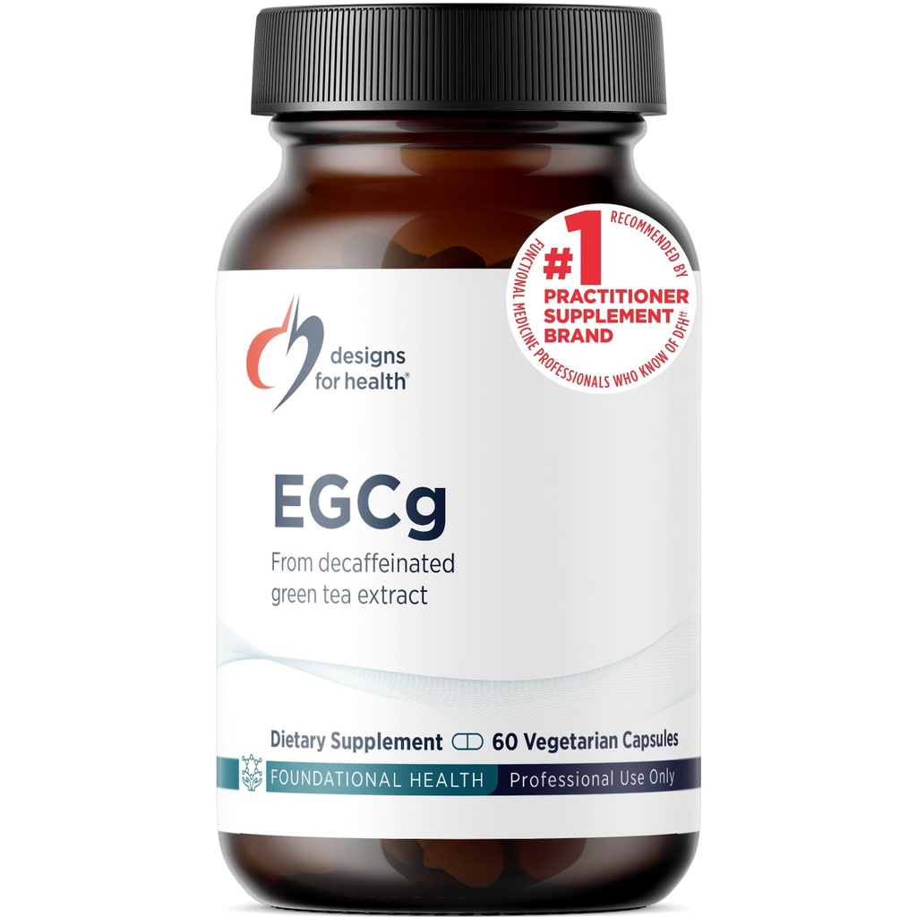 Designs for Health EGCg - Decaffeinate Green Tea Extract (225mg) + Polyfenoly Antioxidant Supplement - Non-GMO Vegan Green Tea Pills (60 Kapsule)