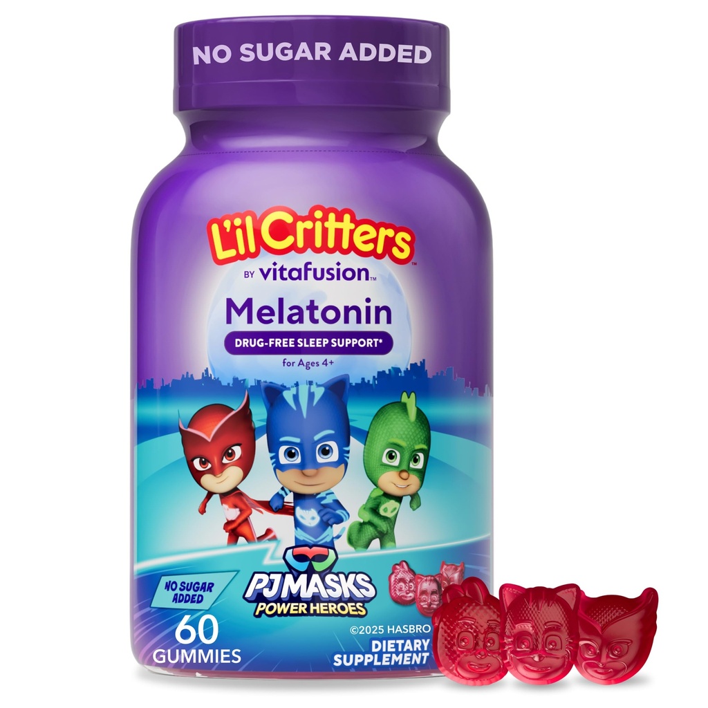 L'il Critters PJ Masky Melatonin Gummy doplnky, 60 Gummies