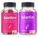 NutraChamps Biotin+ & Biotin. Kompletné Duo pre vlasy, kožu a nechty.