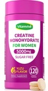 Creatine Monohydrate for Women Chewable Tablets – Micronized & Instantized Creatine Chews, Yuzu Flavor, Clean Creatine Supplement for Women, 120 Tablets