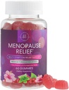Menopauza Doplnky pre ženy - Kompletné prírodné mierne horúce záblesky a nočné potenie Podpora, Multi Benefit Menopauza úľava Gummy, Podpora pre rovnováhu a energiu, Gluten-free & non-GMO - 60 Gummies