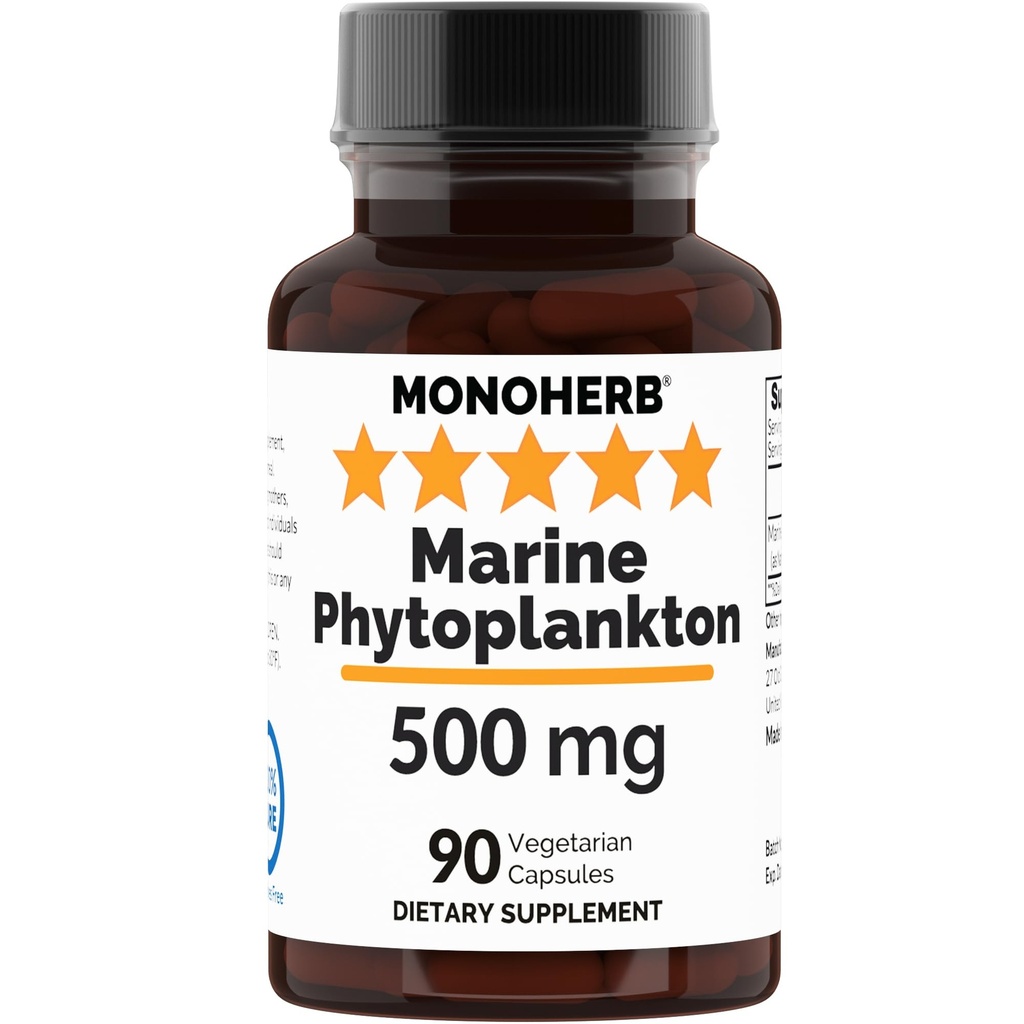 MONOHERB Marine Phytoplankton 500 mg - 90 Vegetariánske kapsuly