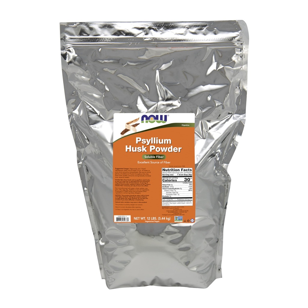 TERAZ Foods Supplements, Psyllium Husk Powder, Non-GMO Projekt Overené, Rozpustné vlákno, 12-libra