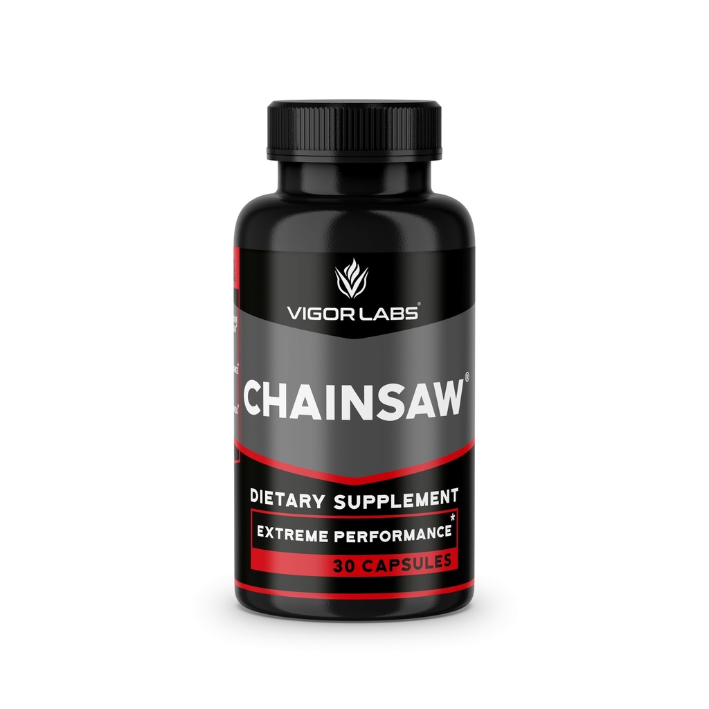Reťazová píla podľa Vigor Labs (30 Kapsule), podporuje pevnosť, vytrvalosť a vytrvalosť, Dietary Supplement to Boost Blood Flow (Made in USA)