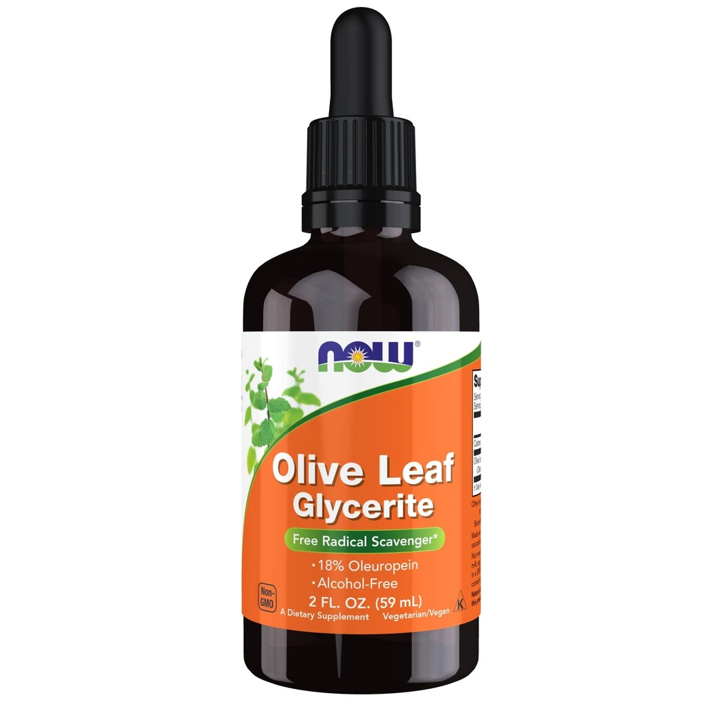 Teraz Foods Doplnky, Olive Leaf Glycerite Tekutina, 18% Oleuropein, Dropper Included, Voľný Radical Scavenger*, 2-Ounce