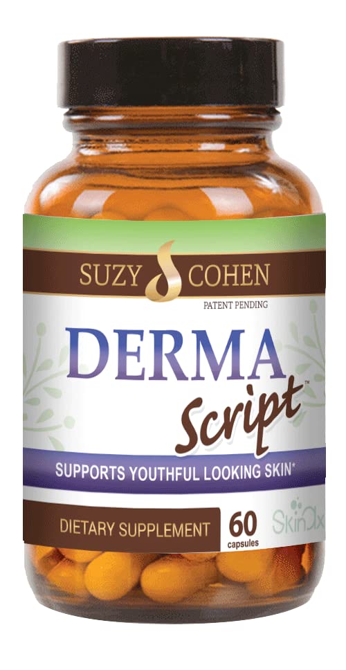 Script Essentials DermaScript Clear Skin Probiotic- Rutinná starostlivosť o pleť doplnok - Biotín tvár Supplemnt - Boje Akné, Suchosť, podráždenie a vyrážky (60 Kapsule)
