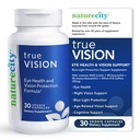 NatureCity True-Vision Eye Health Supplement - Plant-Based Lutein a Zeaxantin s vysokou potenciou Saffron 20mg - Blue Light Protection, Support Central and Night Vision (30 Veggie Capsules)