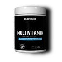 Ekkovision Multivitamin, Includes Vitamin, B, C, E, D3 & K2, Zinc, Selenium, Biotin & Folic Acid, Iron Free Formula, Plant Based Multi Vitamin for Men & Women, 180 Servings, 540 Veggie Capsules