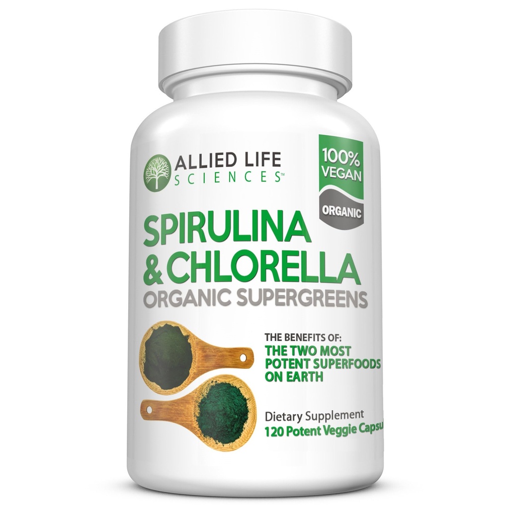 Spojenecký život Spirulina a Chlorella 
