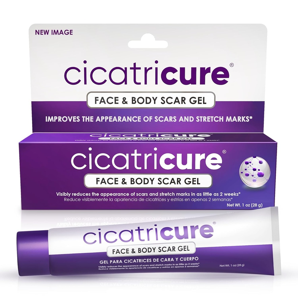Cicatricure Advanced Scar Gel pre tvár a telo - preukázané výsledky v 2 týždne, liečba jazvy pre chirurgické jazvy, Stretch Marks, Jazvy popálenín a zranení, liečba akné jazvy, 1 oz (28 g)