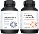 Multi-Active Magnézium Tablety & Curcumin Softgels - Potent & Biodostupný, Active Curcumin Softgels Štandardizovaný na 95% Tetrahydrocurcuminoids [1-Month Supply]