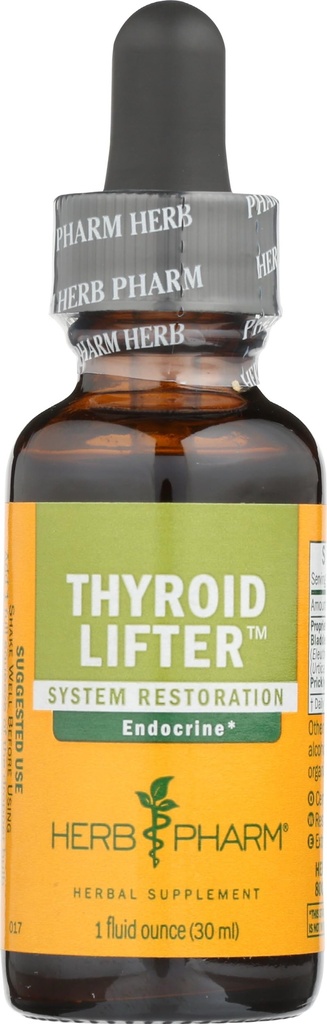 Herb Pharm Zdvíhač štítnej žľazy Tekutý bylinný vzorec pre Endokrinný systém Podpora - 1 Ounce